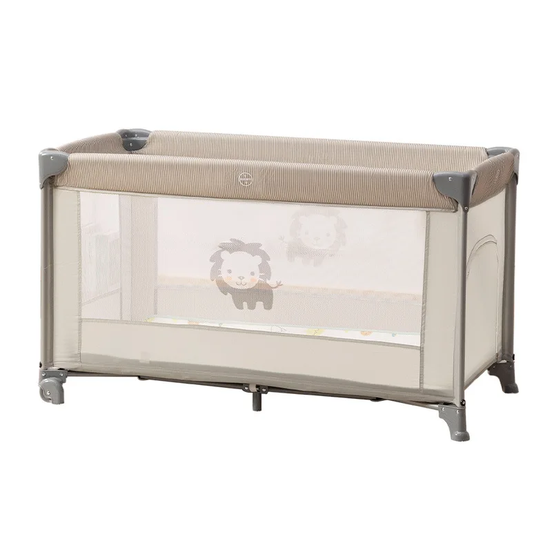 Cuna portátil plegable para bebé con mosquitera y colchón - imagen 5