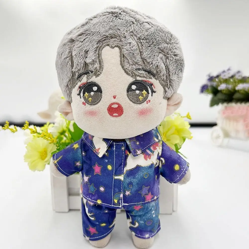 Traje de ropa de muñeca de 15-20CM, Tops de algodón de Estilo Hawaiano, camisa, pantalones cortos, ropa de dormir de frutas lindas, pijamas de juguetes de peluche de algodón - imagen 3