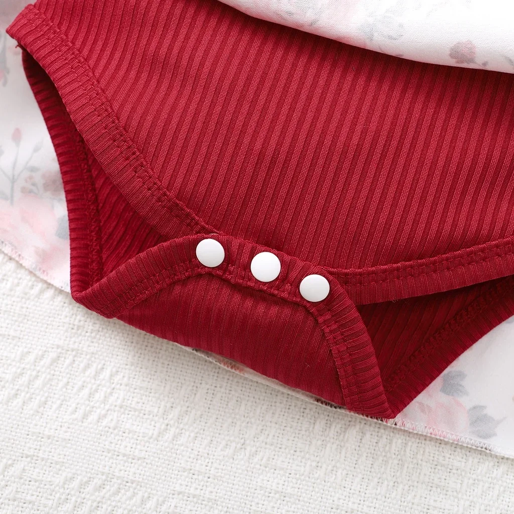 Vestido de 2 piezas para niña recién nacida, pelele Floral sin mangas y Diadema, traje de moda de verano para 1-18 meses - imagen 4