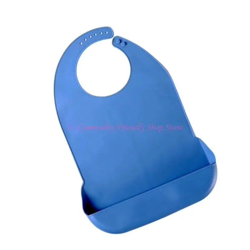 Babero grande de silicona impermeable – Fácil de limpiar - imagen 4