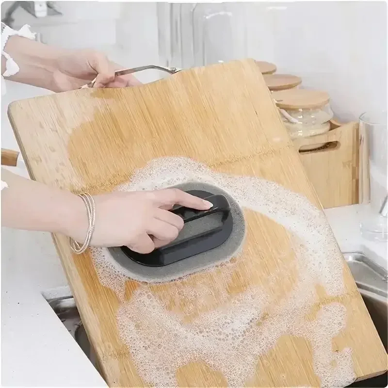 Cepillo esponja con mango mágico para ollas y cuencos - imagen 5