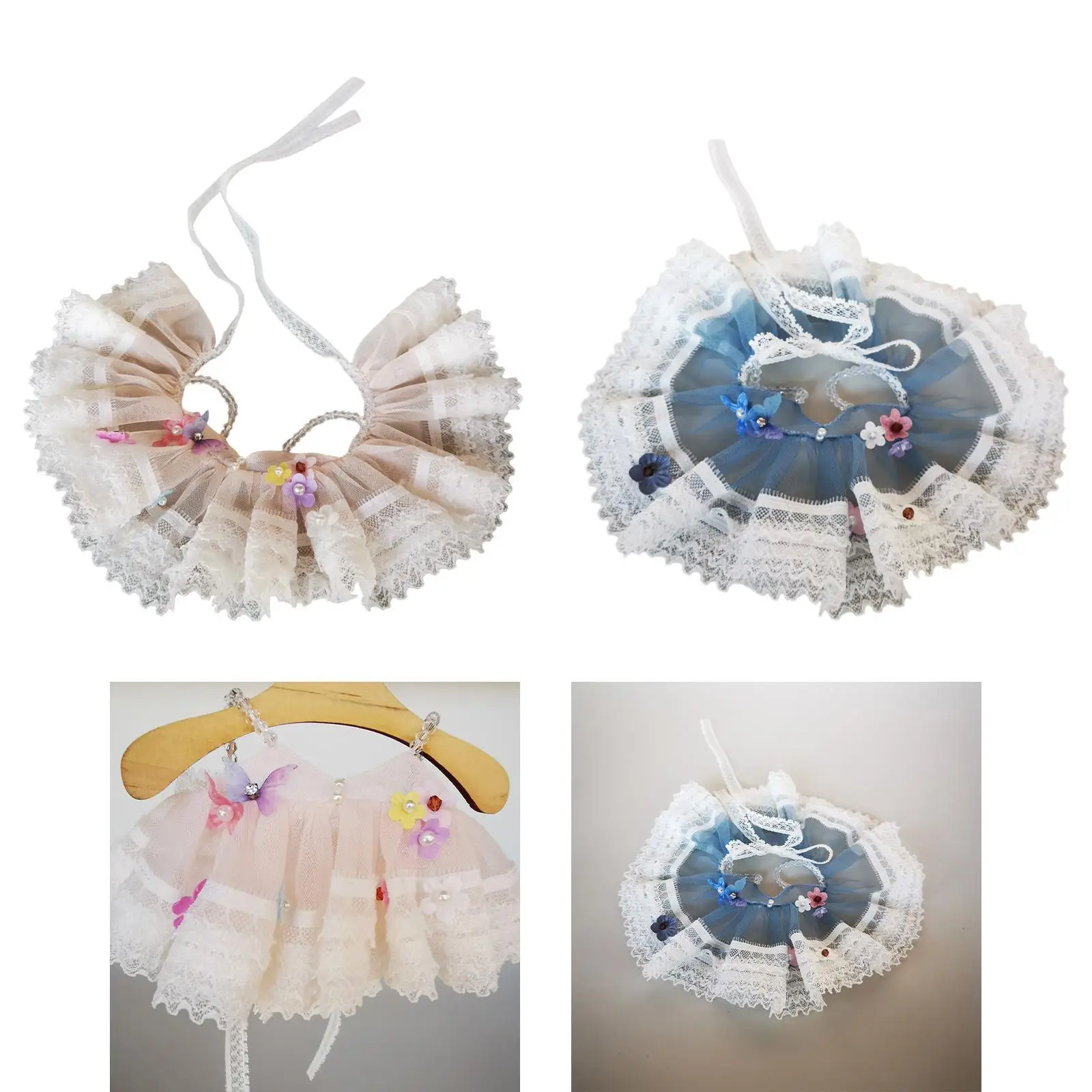 15-17cm Plush Doll Clothes,Stuffed Animals Clothes,Fairy Dress,Fashion Dress up Costumes Soft Plush Doll Accessories Cute