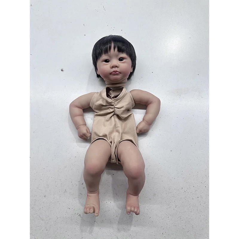 Kit de muñeca Lali para bebé recién nacido, piezas de muñeca realistas sin montar, bricolaje, ya pintadas, con raíz de mano y pelo - imagen 4