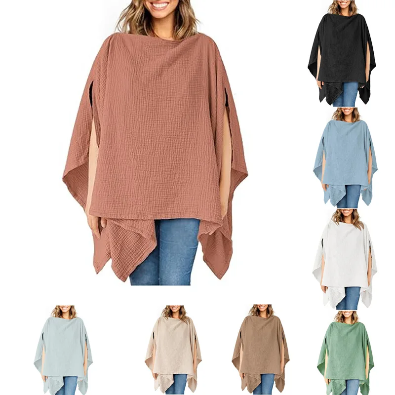 Cubierta de lactancia de muselina orgánica multifuncional, cubierta de lactancia y cubierta de Carset para viajes, camisetas posparto para bebés ﻿