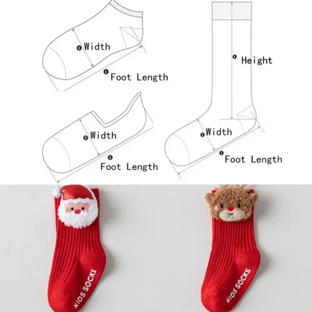 Calcetines bebé Navidad con reno y muñeco de nieve - imagen 4