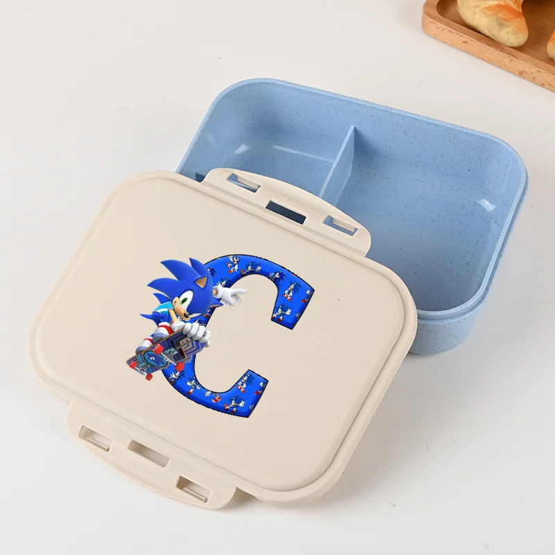 Fiambrera Sonics azul para niños – Aislante portátil con letras - imagen 3