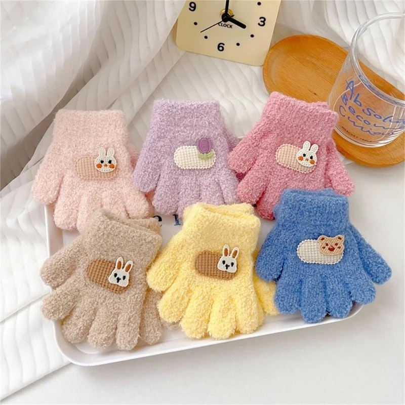 M76C Guantes invierno para niños 1 a 3 años, manoplas gruesas y cálidas para bebés, cómodas y resistentes viento, para - imagen 4