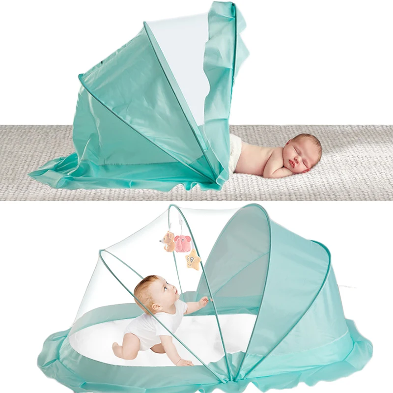 Mosquitera plegable transpirable para cuna de bebé - imagen 5