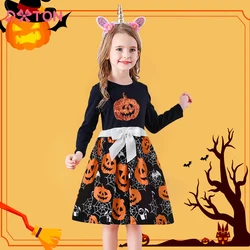 Disfraz infantil de Halloween para niña – Telaraña y calabaza