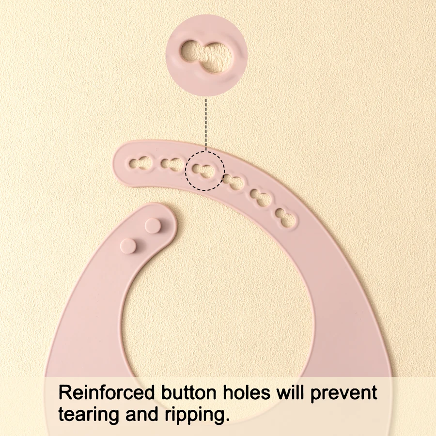 Babero de silicona para bebé, 2 piezas, Color sólido, impermeable, ajustable, toallas de babero sin BPA, paño para eructar, entrenamiento de alimentación - imagen 2