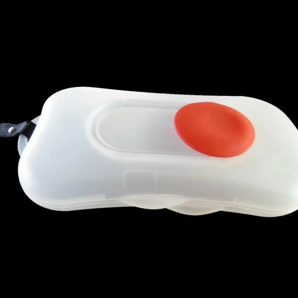 Caja de pañuelos húmedos portátil, caja de toallitas reutilizables de plástico para bebé, Estuche de transporte de toallitas impermeable para sala de estar - imagen 2