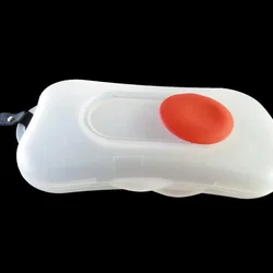 Caja pañuelos húmedos portátil para bebé – Estuche reutilizable impermeable