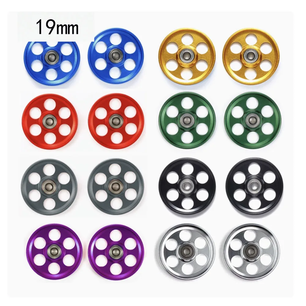 Mini coche de carreras 4wd, rodillos de rodamiento de 19mm, 6 agujeros, peso ligero