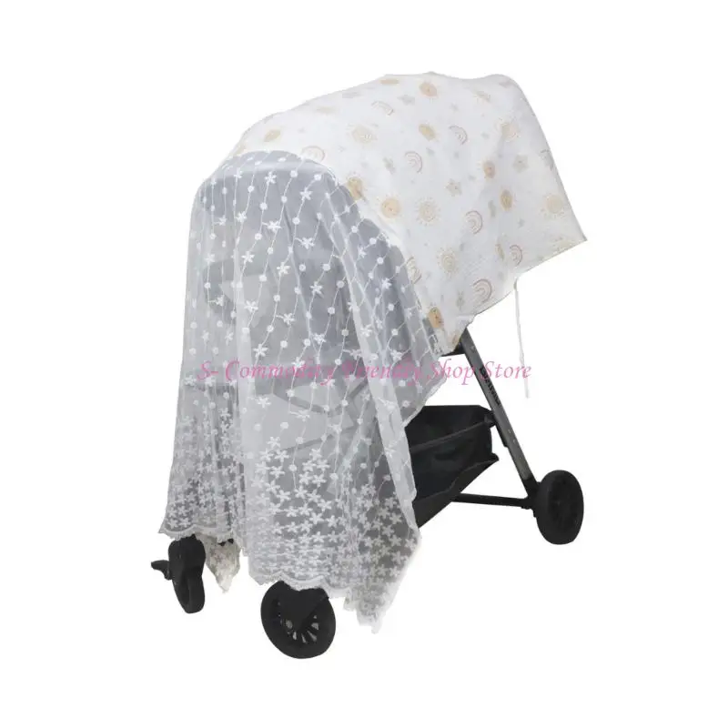 85AE Bordador bordado Característica cubierta Mesh Bloqueo en diseño recinto completo - imagen 5