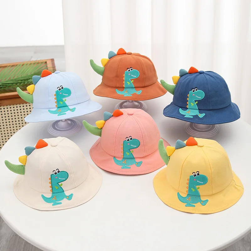 Sombrero de verano con dinosaurio para bebé – Protección UV - imagen 2