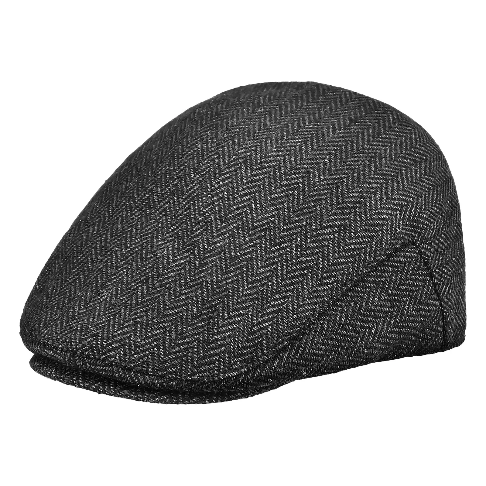 Boina para niños, gorra de vendedor de periódicos, sombrero plano en espiga, gorra de panadero para niños de estilo Vintage, accesorio de traje de invierno - imagen 3