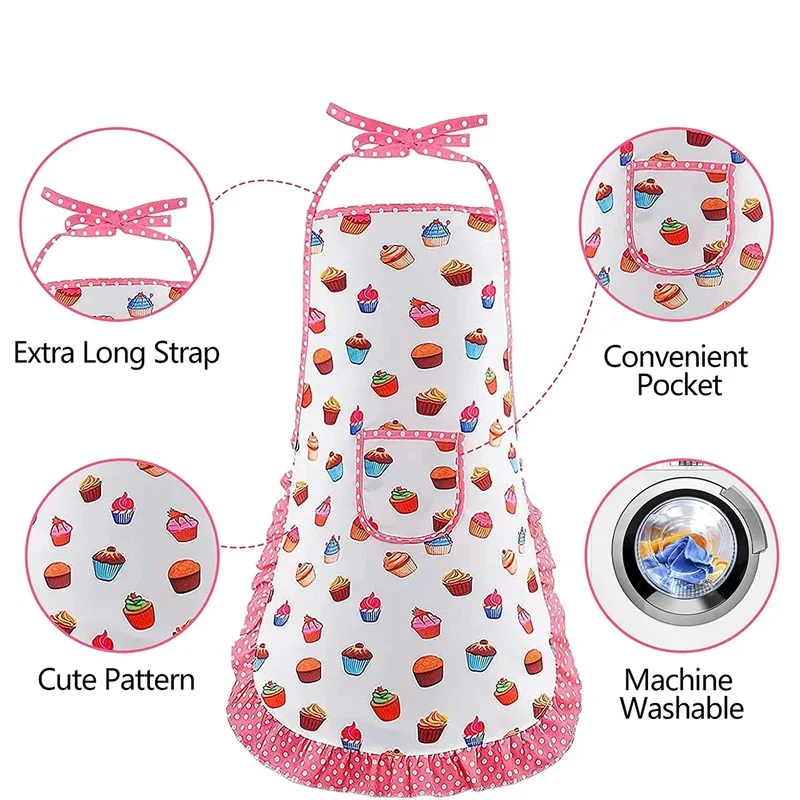 Juguetes de cocina para niñas - Delantal rosa y juego educativo - imagen 3