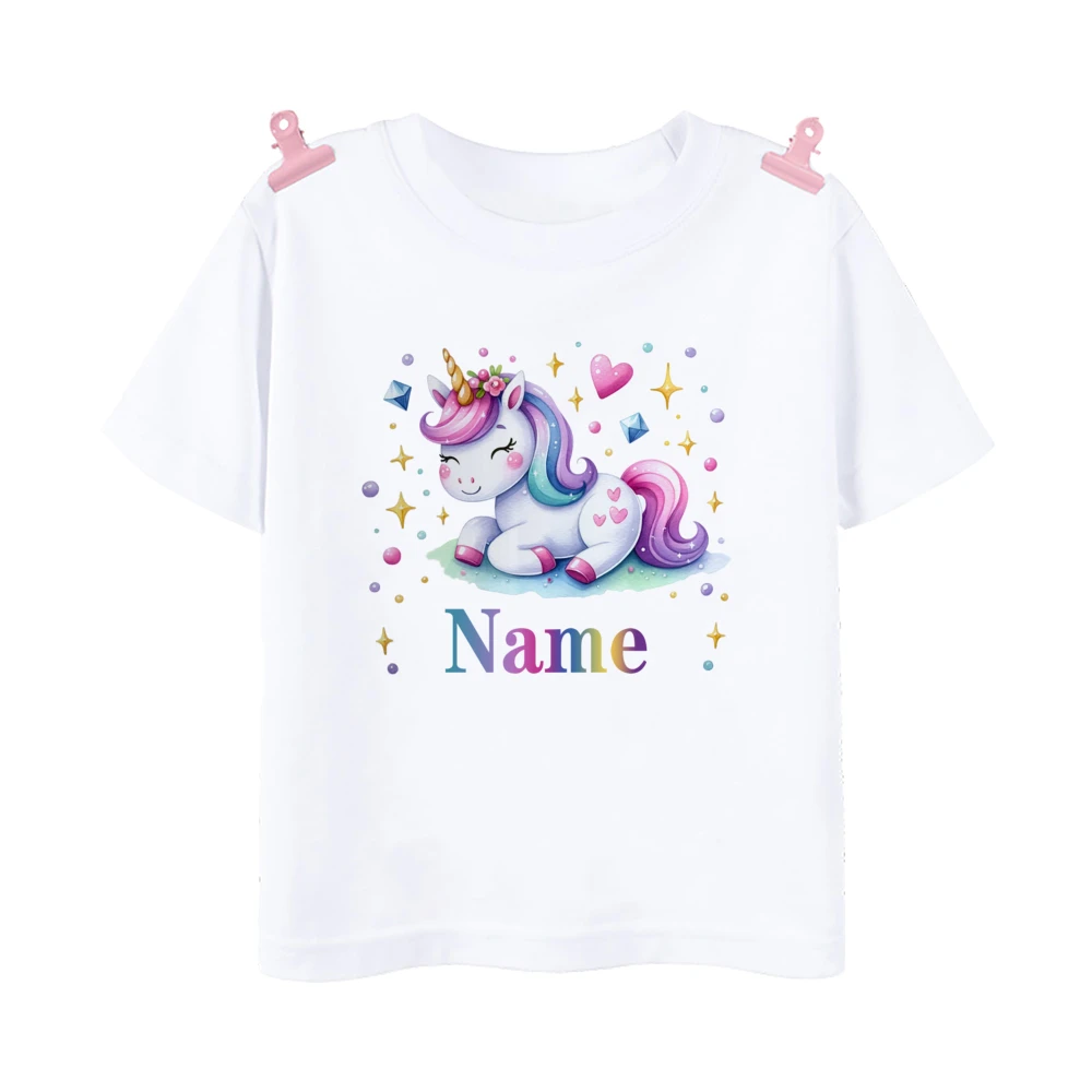 Camiseta personalizada para niños y niñas, camiseta salvaje, camiseta de cohete con nombre, ropa para niños pequeños, Tops de manga corta - imagen 5