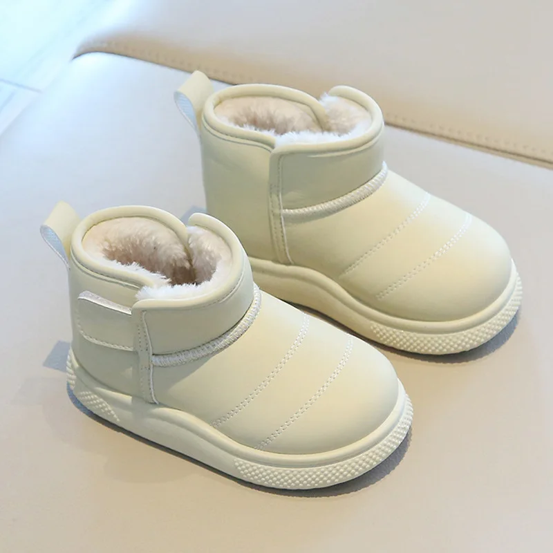 Botas de nieve para niños a la moda, botas cálidas para niños, botas cómodas antideslizantes de fondo suave para niñas, botas de otoño para hombres y mujeres 2025 - imagen 3