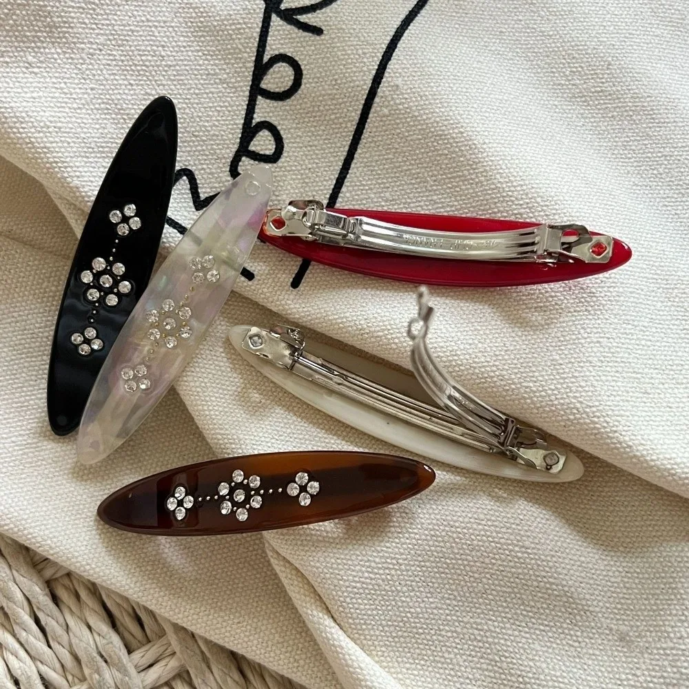 Pinza de pelo retro de acetato – Fuerte sujeción para niñas