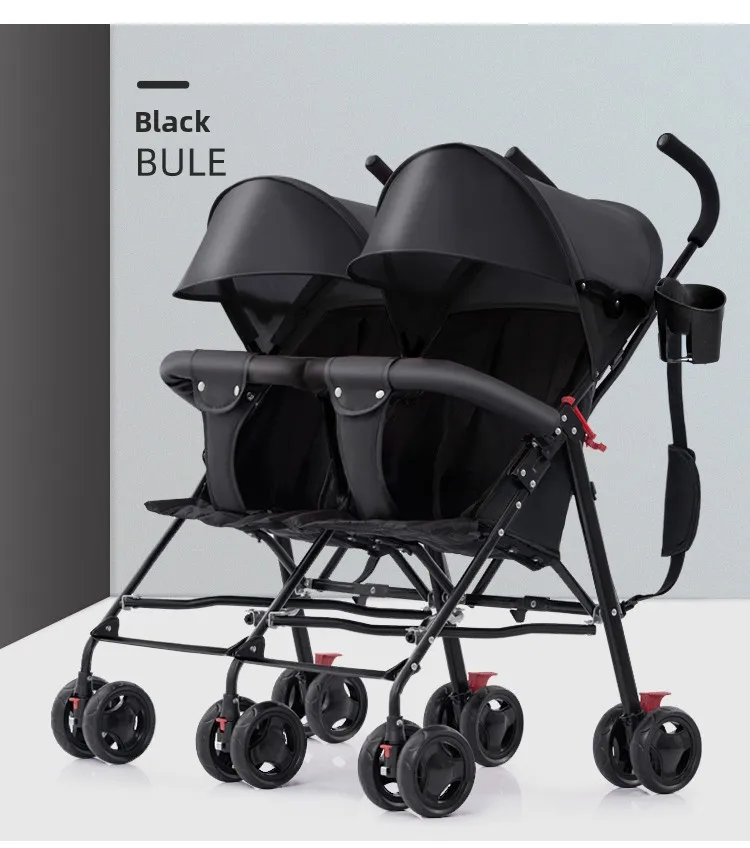 Dragon Phoenix Cochecito Doble Reclinable - Asiento y Acostado - imagen 5