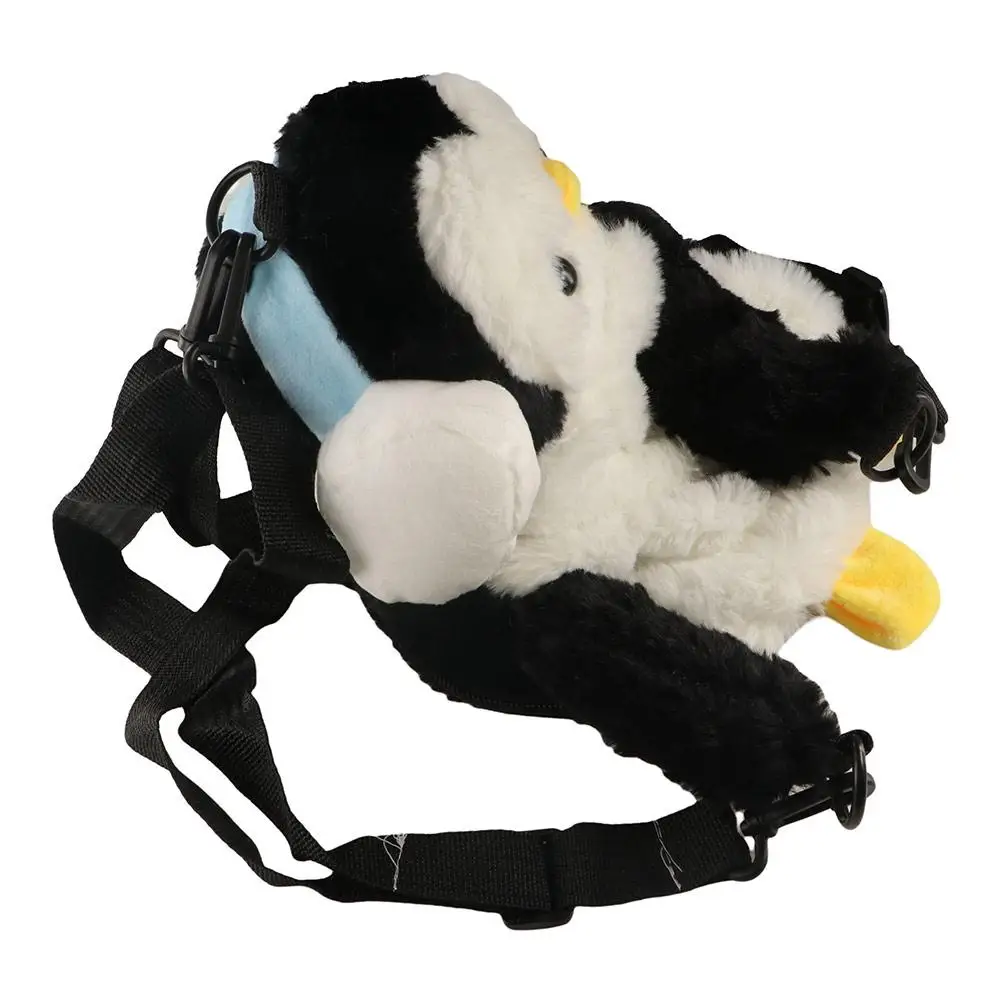Bolso peluche pingüino infantil - Mochila bandolera de doble uso - imagen 4