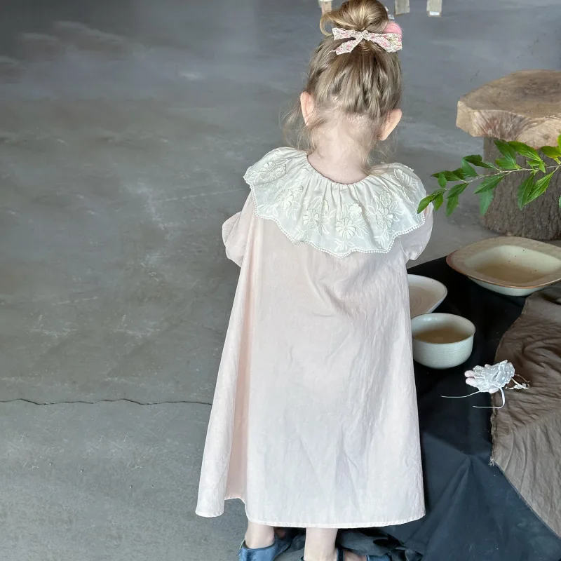 Ropa para niñas de 2 a 7 años, vestido acampanado para niñas, vestidos plisados para niñas, vestido suelto de primavera para niñas - imagen 3