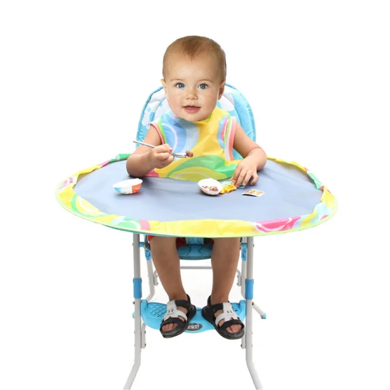 Tapete para mesa para comer para bebé, babero para bebé, cubierta para mesa de alimentación infantil para silla alta, tapete para mesa para comer, tapete para aprender a comer con pintura - imagen 2