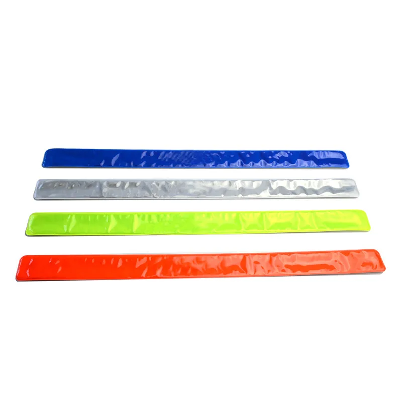 2 uds 40*3cm reflectante seguridad nocturna Slap Wrap Band tobillo pierna trotar muñeca brazo ciclismo herramientas para bicicleta - imagen 2