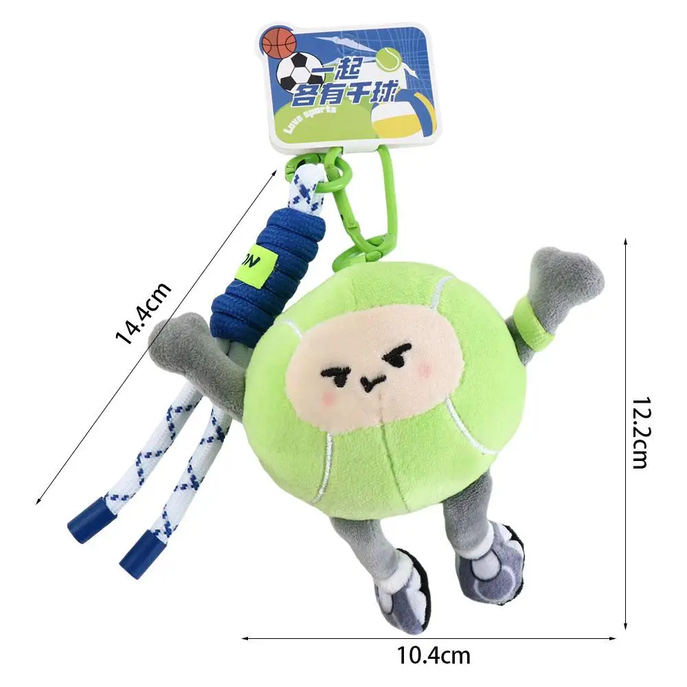 Muñeco colgante de felpa de fútbol simulado, llavero realista de pareja, regalo de cumpleaños, nueva serie, divertido y suave - imagen 2