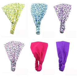 Diadema bandana para bebé con estampado floral de lunares