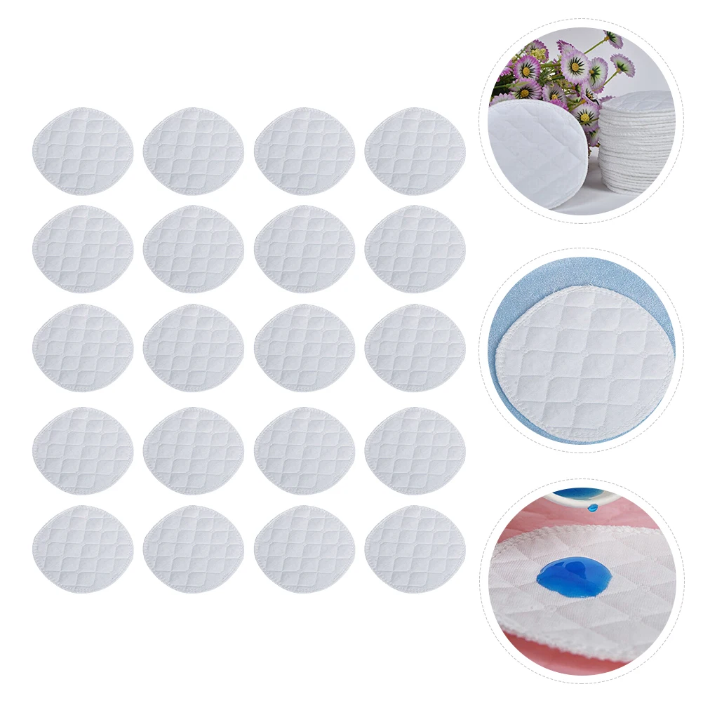 Almohadillas para senos de 20 piezas, almohadillas para leche de lactancia lavables y reutilizables, cubiertas para pezones de algodón ecológico a prueba de fugas para madres con piel sensible