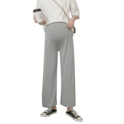 Pantalones premamá cintura alta corte holgado para embarazadas