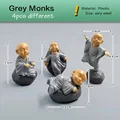 4pcs Grey Monks