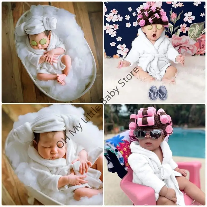 Disfraz recién nacido M76C para sesión fotos, accesorios estudio fotográfico, traje albornoz - imagen 2