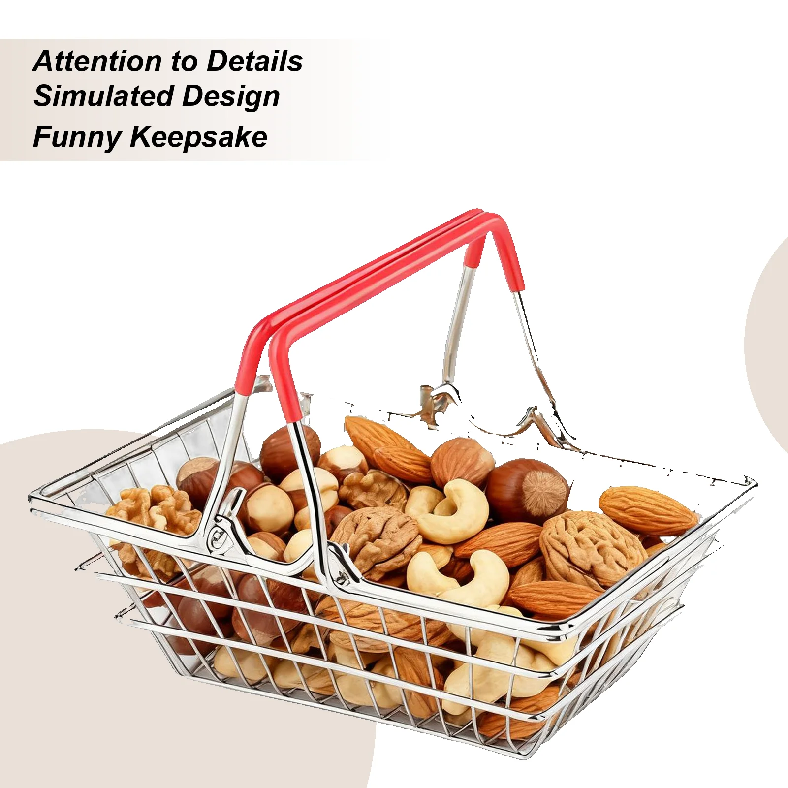 Pequeño carrito de comestibles, accesorios para casa de muñecas, carrito de compras para supermercado, carrito de mano para niños, coleccionistas, jardines de hadas