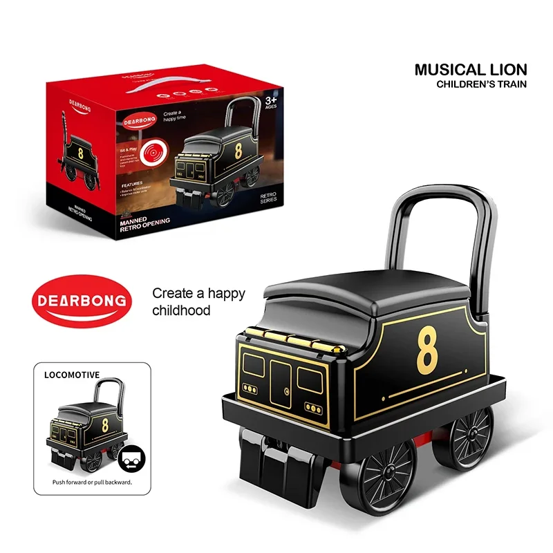 Tren eléctrico clásico para niños con vagón incluido - imagen 5
