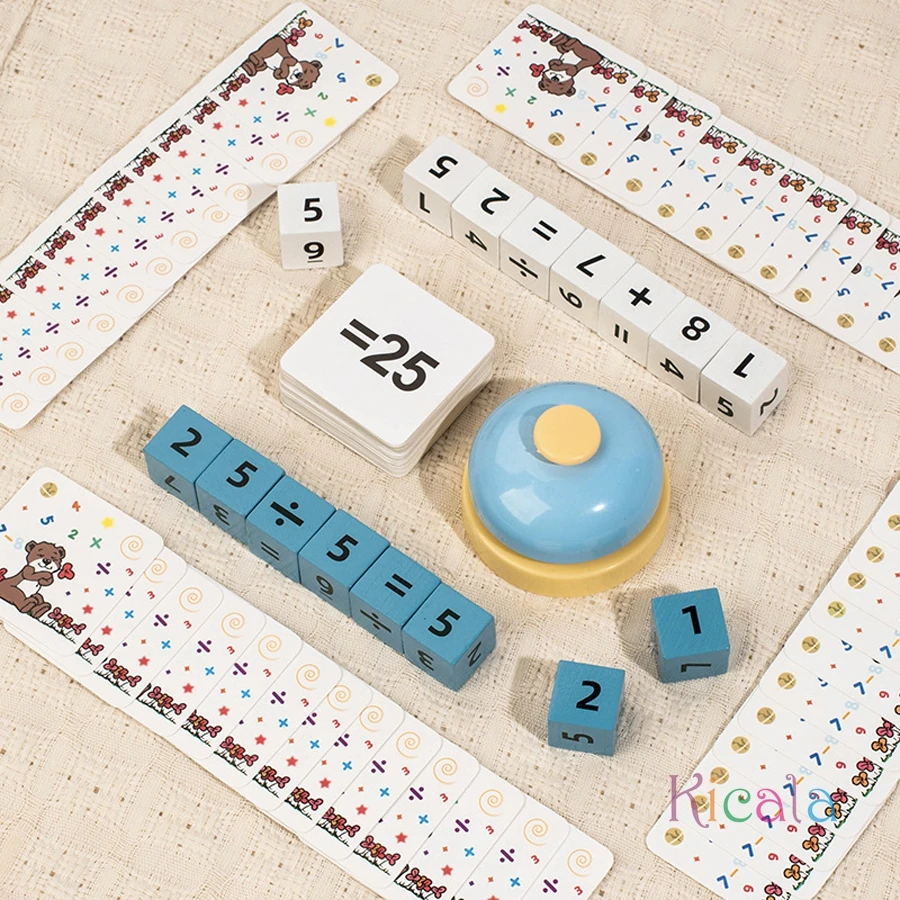 Cubo matemático Montessori de madera para aprender a contar - imagen 2
