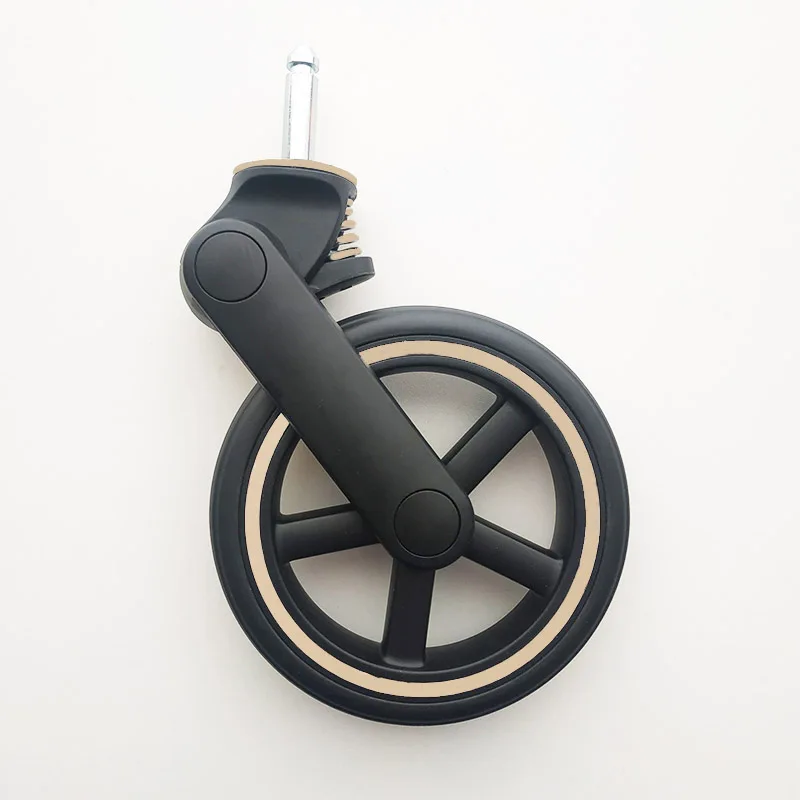 Ruedas delanteras tipo B premium con círculo dorado - Toque elegante