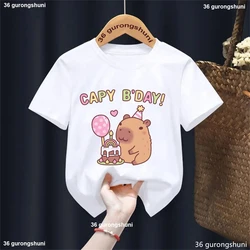 Camiseta capibara niños – Print adorable para cumpleaños