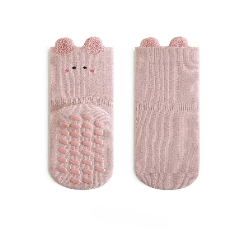 Calcetines antideslizantes de algodón para bebé – invierno con dibujos - imagen 5