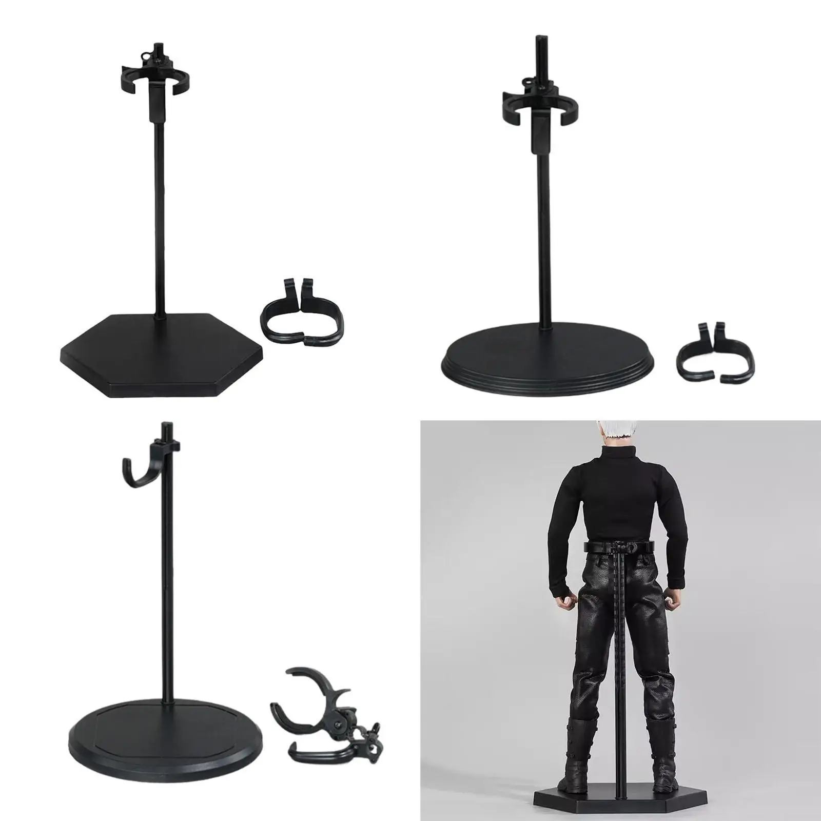 Display Stand for 1/6 Action Figures Doll Model Stand Versatile Adjustable Stable Base Stand for Fashion Dolls