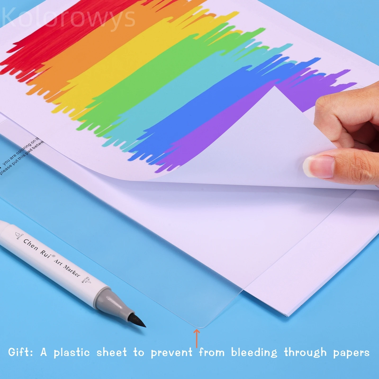 Juego de marcadores de alcohol, con tapete de dibujo a prueba de sangrado, pincel y cincel, marcadores artísticos de doble punta para colorear, dibujar, recargables - imagen 3