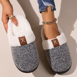 Pantuflas antideslizantes calentitas para niños de piel sintética