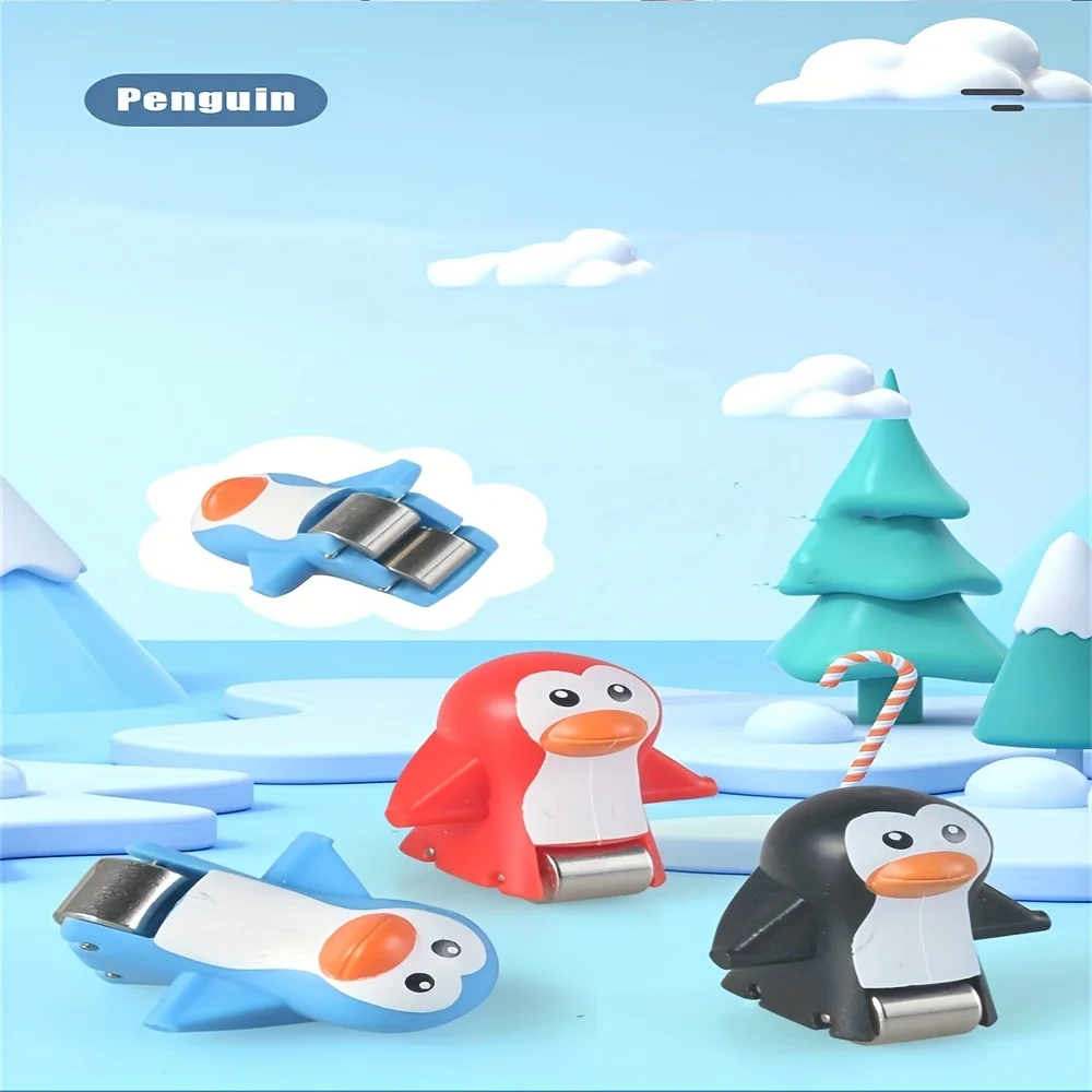 Juego de carreras de pingüinos, juego deslizante de pingüino, luces LED intermitentes, juego de pista de carreras, juguetes de escalada de escaleras de pingüino, regalo de vacaciones para niños - imagen 5