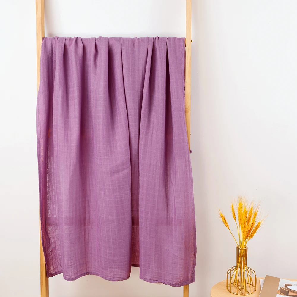 Manta envolvente de muselina para bebé, 120x110cm, 2 capas, agradable para la piel, bonito estampado, toalla para bebé, manta de algodón de bambú - imagen 2