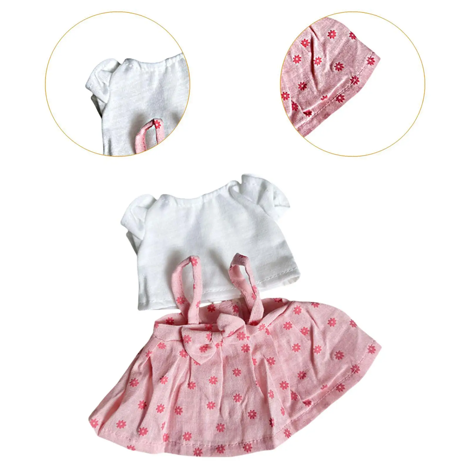 Doll Dress 20cm Doll Clothes Soft Kids Toy Fashion DIY Plush Doll Accessories,
