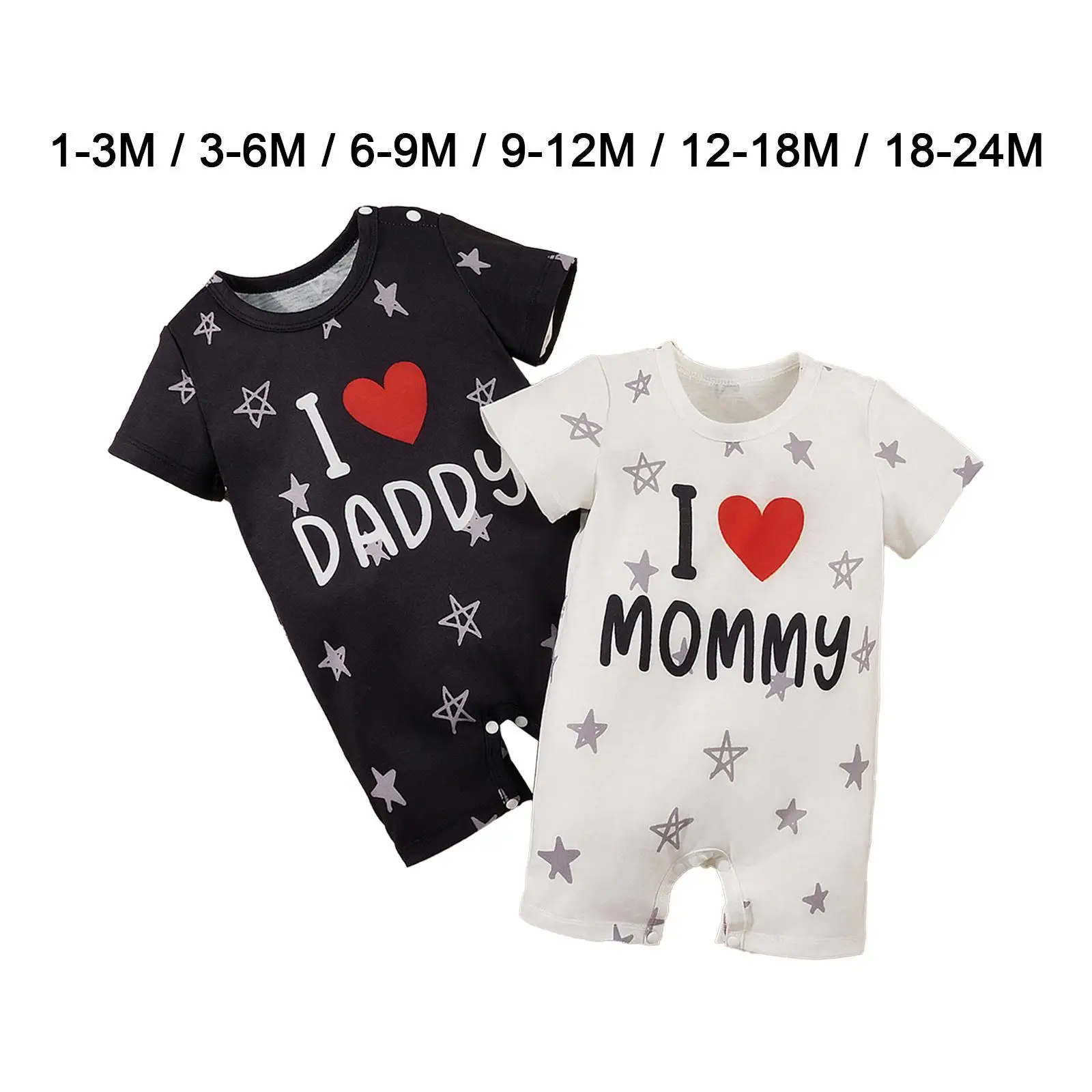 2Pcs Cute Twins Romper Baby Shower Gifts Boys Girls Photography Outfits Short Sleeve Rompers for Home Party Photography Props