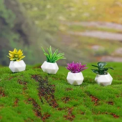 Planta en maceta en miniatura para casa de muñecas, varios estilos, Mini maceta de hojas verdes, bonsái, modelo para casa de jardín, accesorios para casa de muñecas, 1:12