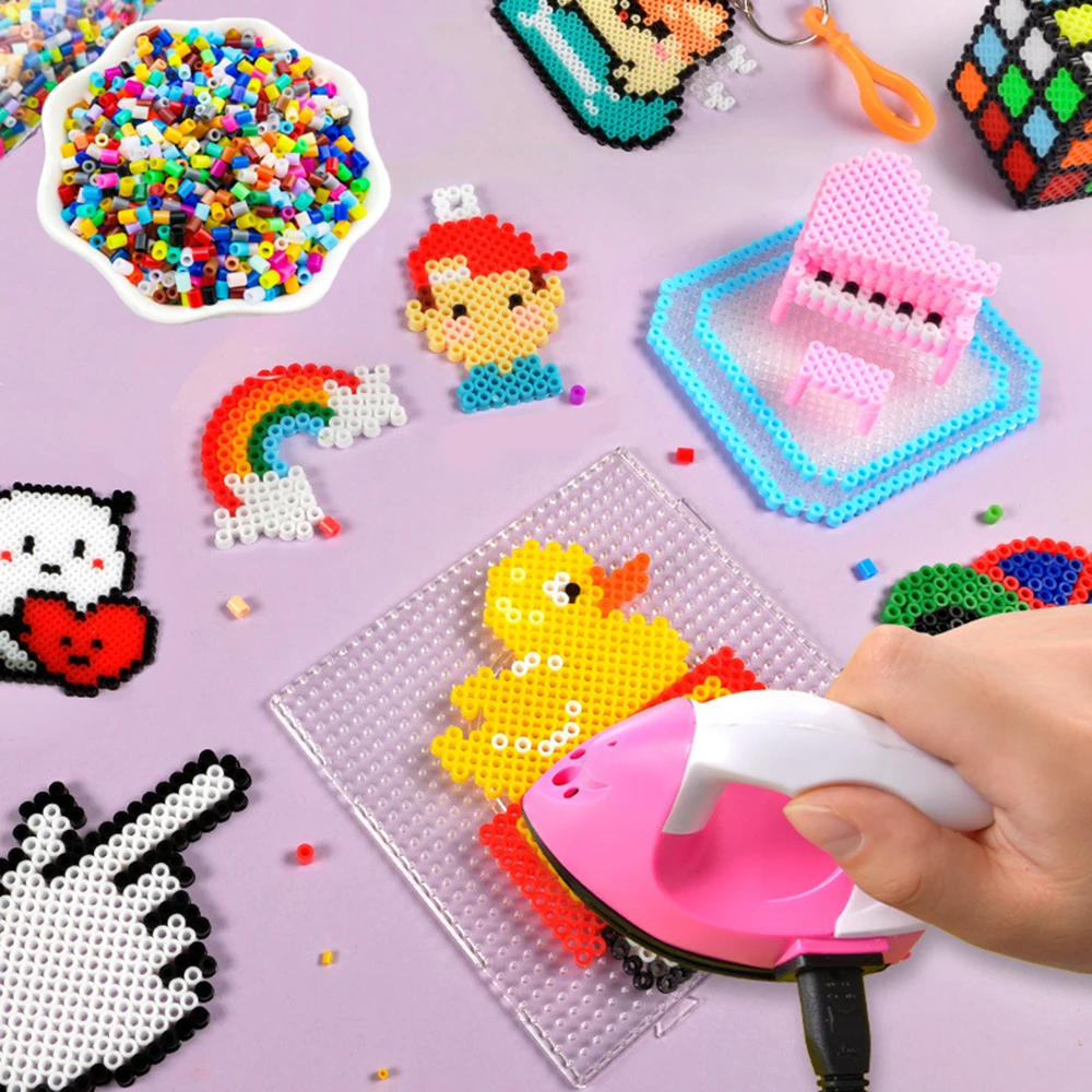 Cuentas Hama 3D fusibles – Píxeles de colores para niños - imagen 3
